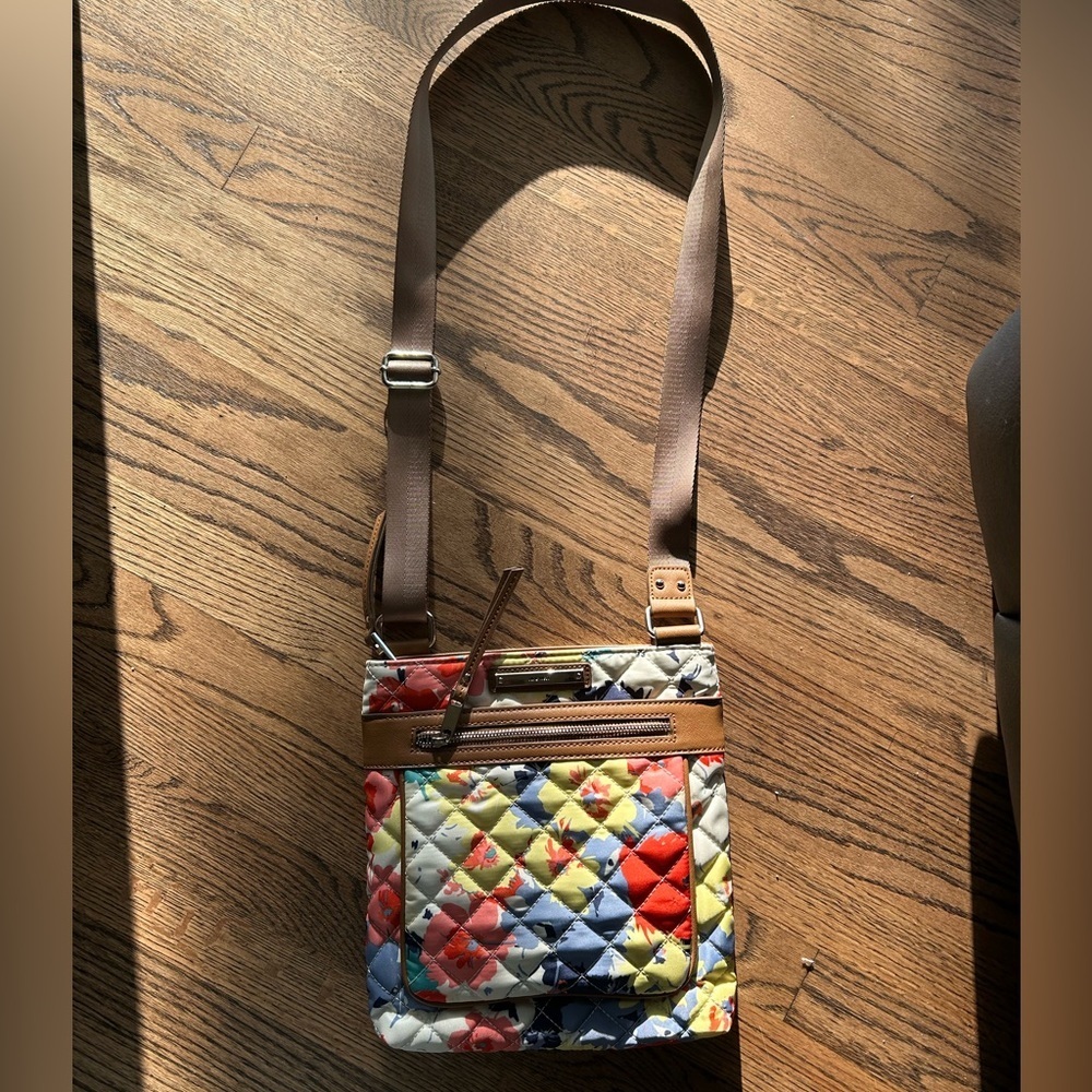 Nine West Multi Color Quilted Cross Body Bag